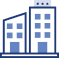 A blue icon of a weight with the word " tax " on it.