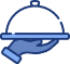 A blue icon of a weight with the word " tax " on it.