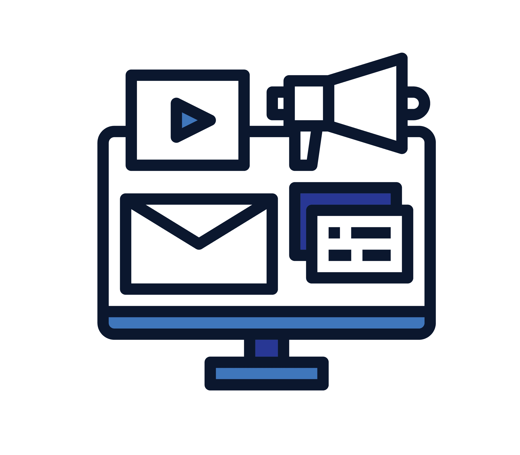 A blue icon of a weight with the word " tax " on it.